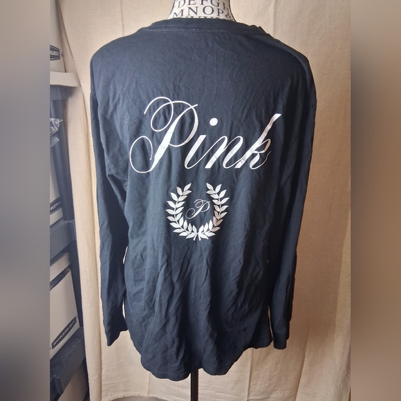 PINK Victoria's Secret Medium Womens Long Sleeve Tee - Picture 4 of 5